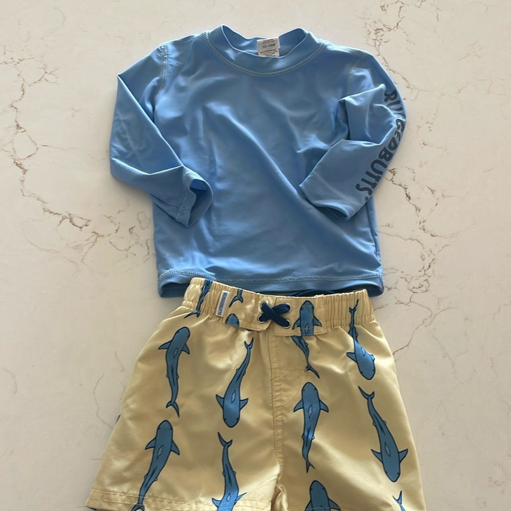 Shark Rugged butts swim- Boy 12-18 months